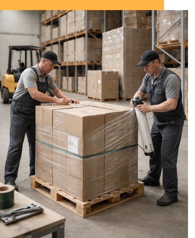 Упаковка и паллетирование грузов от 3545 руб: защита и крепление