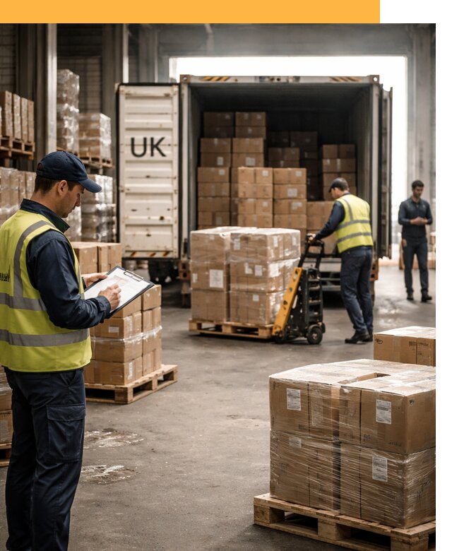 Доставка грузов из Великобритании с таможенным оформлением от 12660