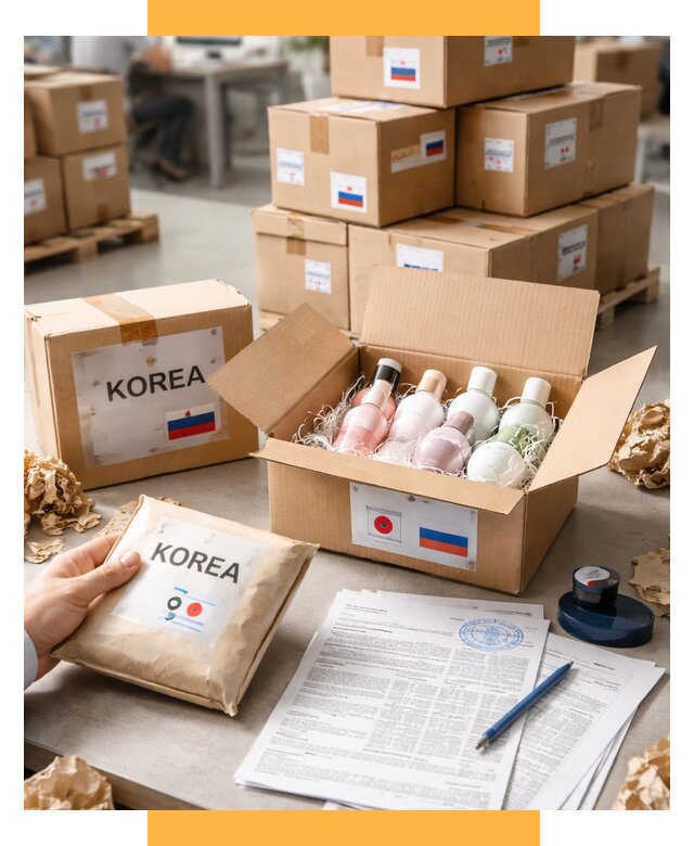 Доставка косметики из Кореи от 8609 р. под ключ | СетСервис-Лзв