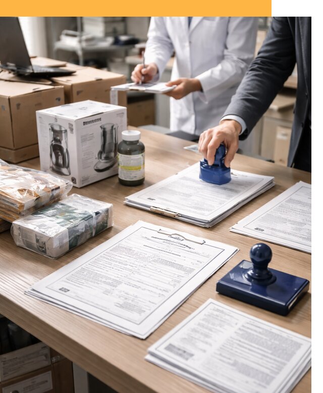 Сертификация импортных товаров от 12154 с таможенным сопровождением